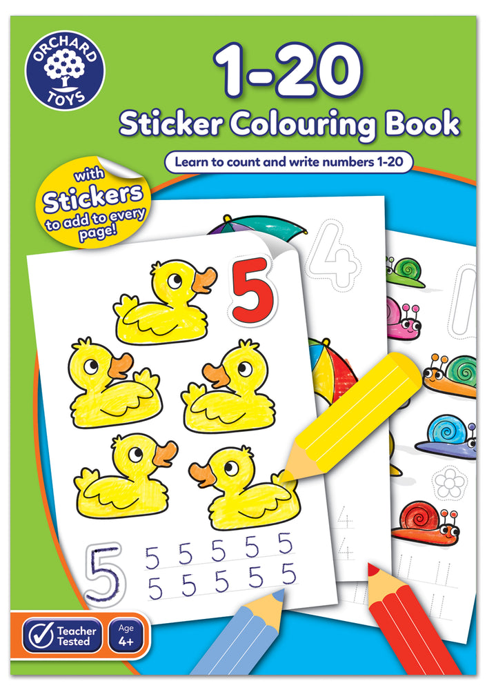 1-20 Colouring Book