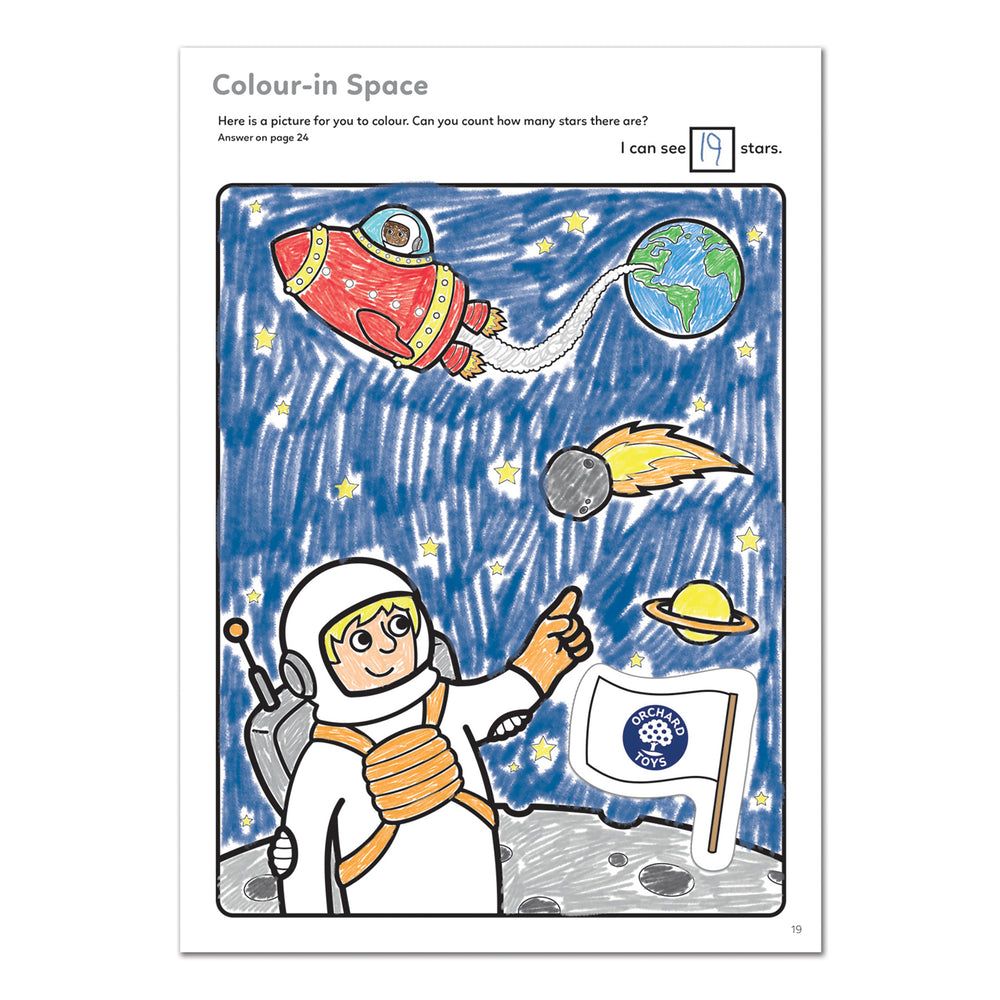 Outer Space Colouring Book