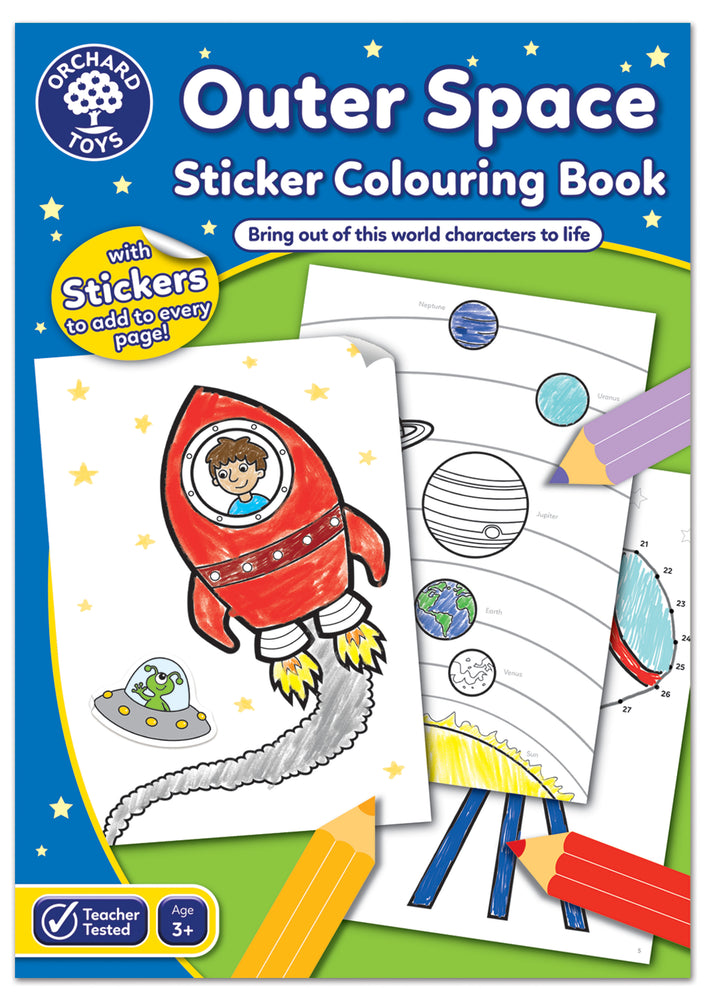 Outer Space Colouring Book