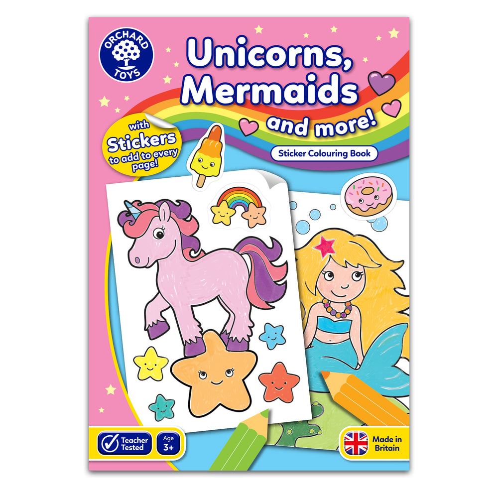 Unicorns, Mermaids & More Colouring Book